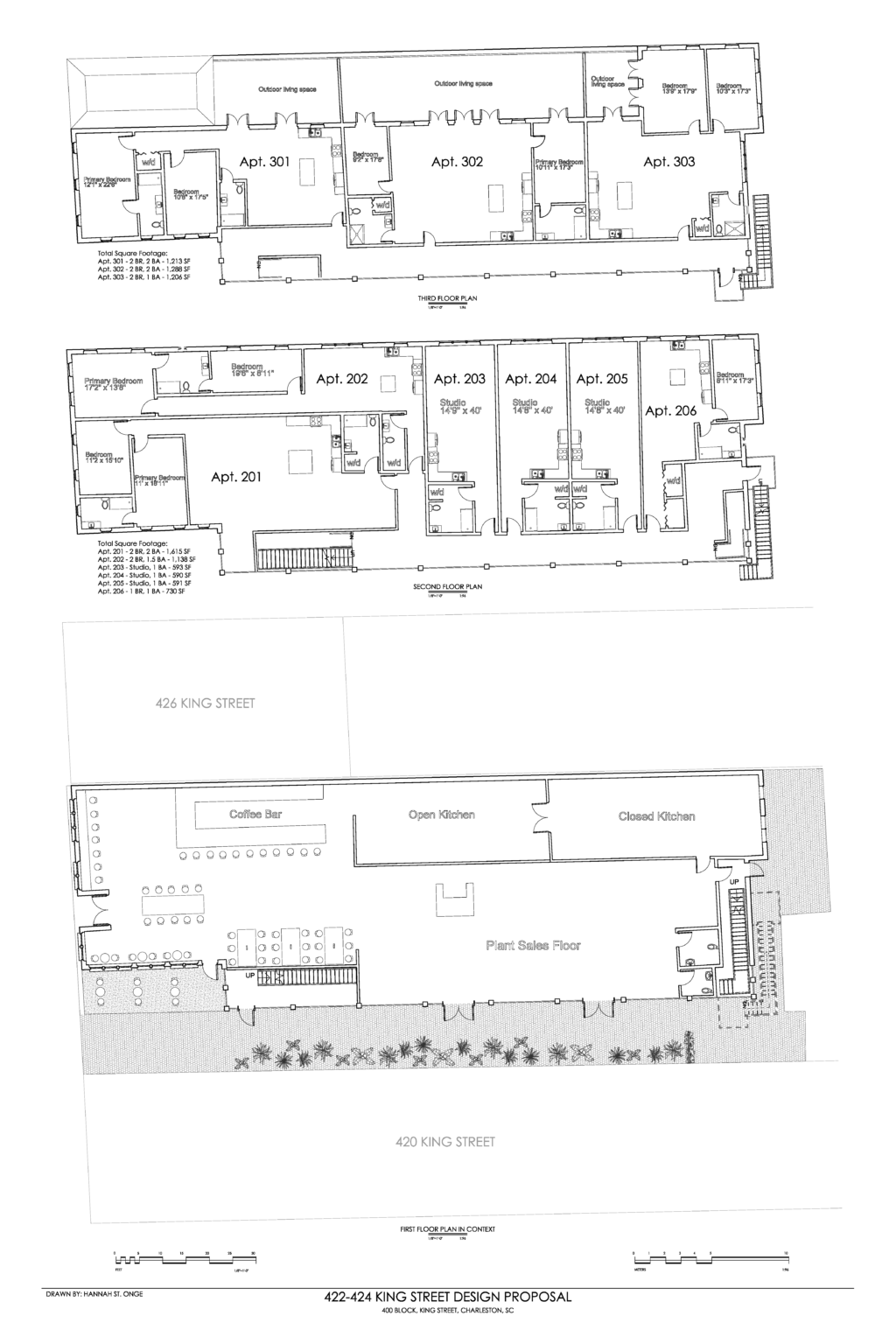 My proposed plans for 422-424 King Street
